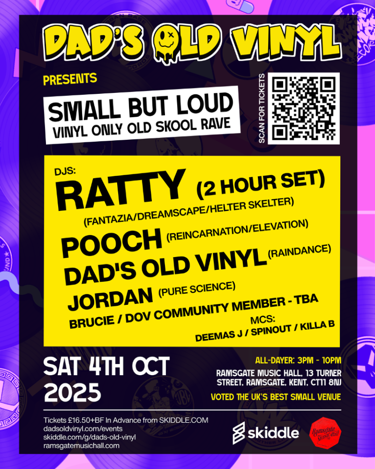 Dads Old Vinyl presents…Small But Loud-Vinyl Only Old Skool Rave
